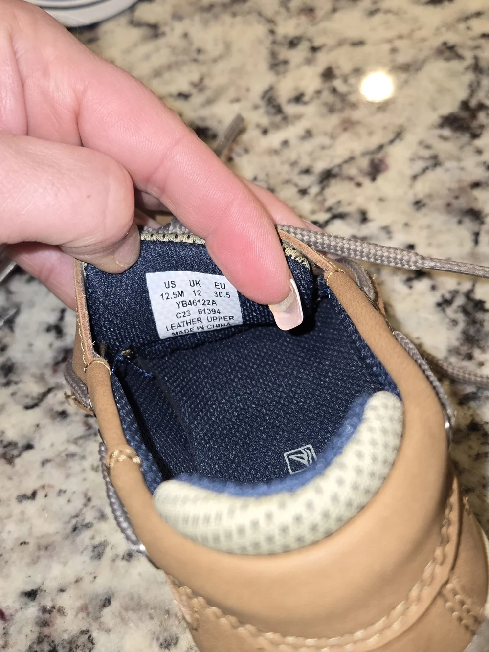 Sperry Boys Tan Boat Shoes Size 12.5